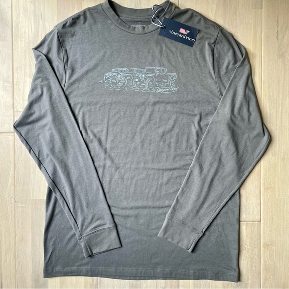 Vineyard Vines Other - NWT Vineyard Vines boys long sleeve Gray Harbor Beach Fleet shirt XLarge (18)